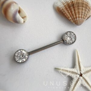Diamond Nipple Piercing - UnusualPiercingShop.com