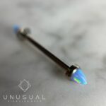 Blu Opal Spike Nipple Piercing – UnusualPiercingShop.com