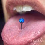 Blu Opal Tongue Piercing - UnusualPiercingShop.com
