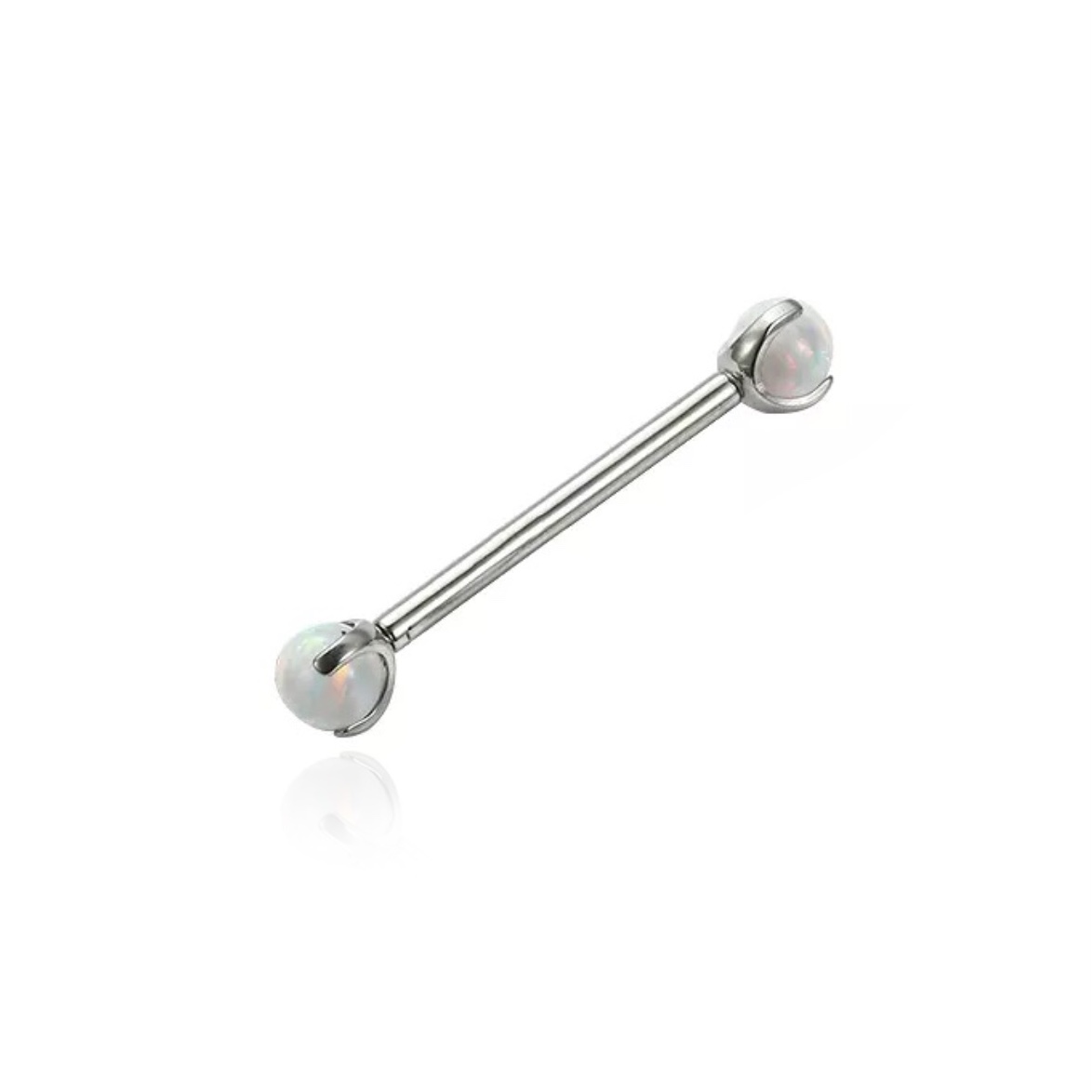 White Opal Nipple Piercing – UnusualPiercingShop.com