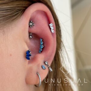 Diamond Cluster Piercing - UnusualPiercingShop.com