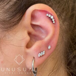 Diamond Cluster Piercing - UnusualPiercingShop.com