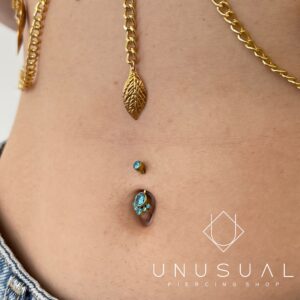 Light Blu Mermaid Piercing - UnusualPiercingShop.com