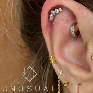 Double Stylish Clicker Piercing Titanio - UnusualPiercingShop.com
