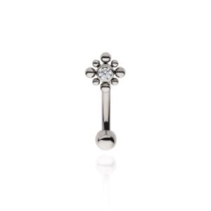 Flower Barbell Piercing - UnusualPiercingShop.com