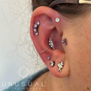 Violet Diadem Piercing - UnusualPiercingShop.com