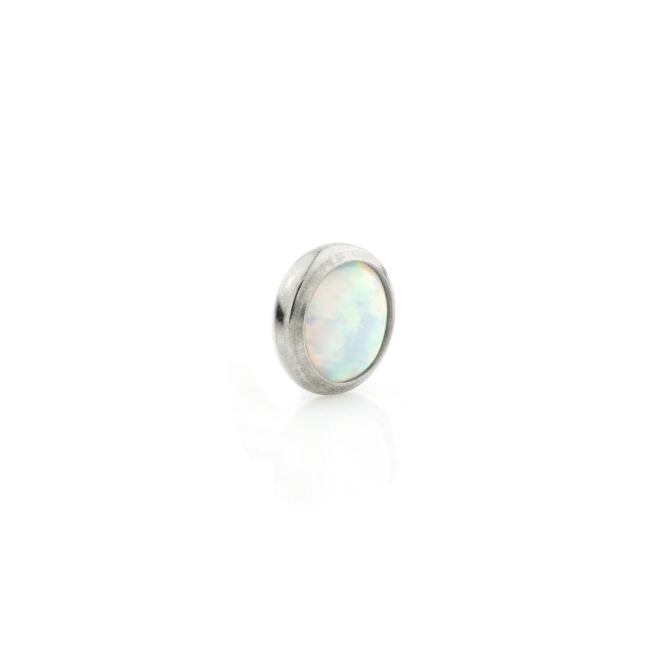 White Opal Dermal Piercing - UnsualPiercingShop.com
