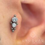 Vertical Cluster Piercing - UnusualPiercingShop.com