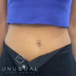 White Mini Tear Navel Piercing - UnusualPiercingShop.com