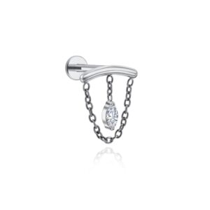 Chained Drop Flat Piercing - UnusualPiercingShop.com