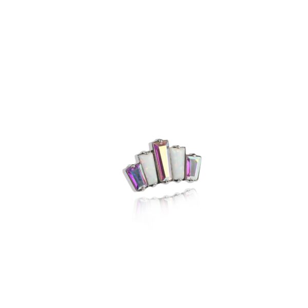 Rainbow Baguette Piercing - UnusualPiercingShop.com