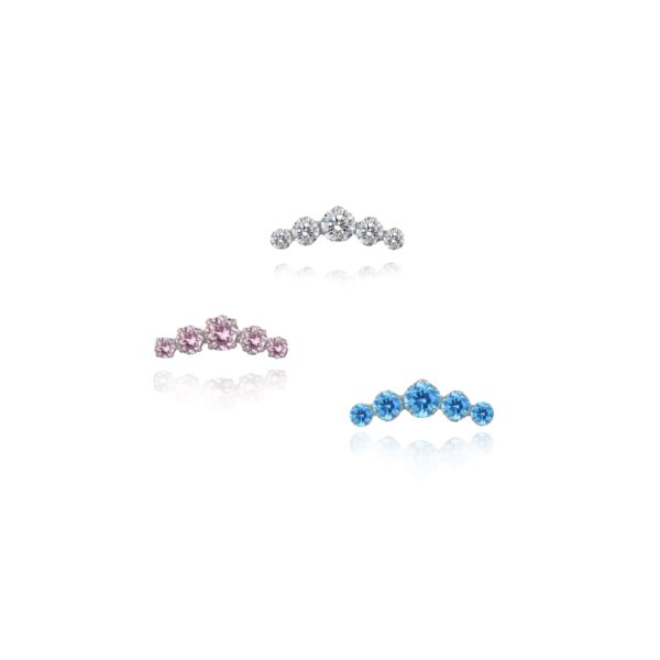 Diamond cluster Piercing - UnusualPiercingShop.com