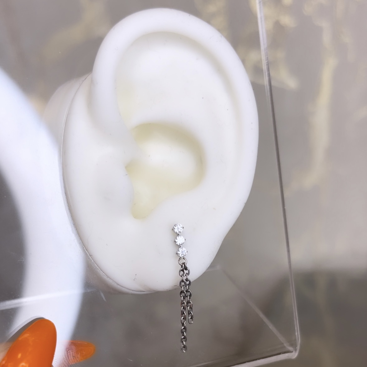 Chained Diamond Piercing – UnusualPiercingShop.com