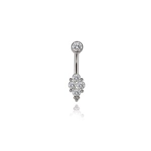 Four Diamond | Piercing Ombelico Titanio - UnusualPiercingShop.com