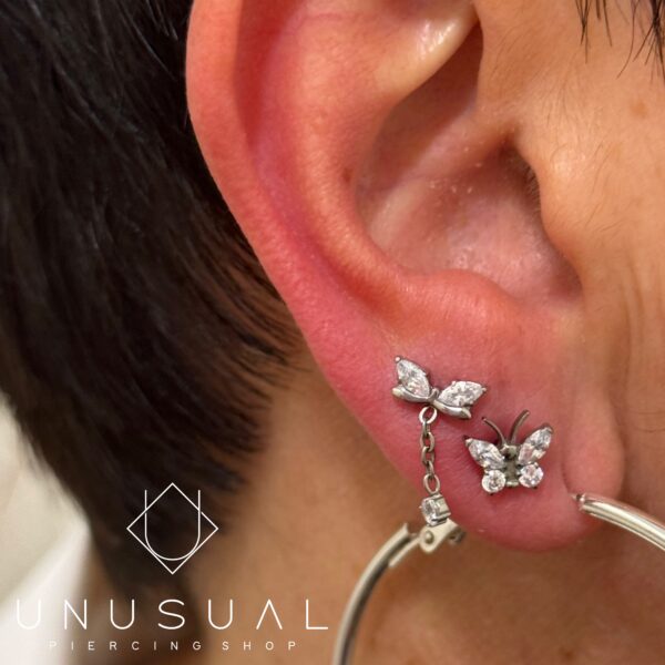 Chained Butterfly Piercing - UnusualPiercingShop.com