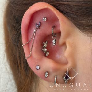 Mini Leaves | Piercing Titanium - Image 3