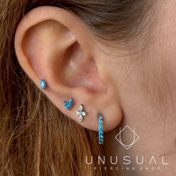 Mini Leaves Piercing Titanio - UnusualPiercingShop.com