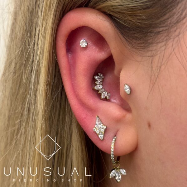 Marquise Clicker Piercing - UnusualPiercingShop.com