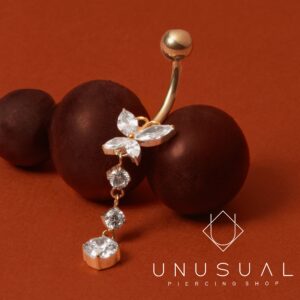 Butterfly | Navel Piercing Titanio - UnusualPiercingShop.com