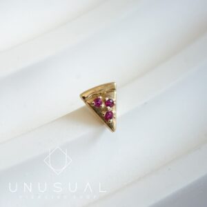 14kt Gold Pizza Piercing - UnusualPiercingshop.com