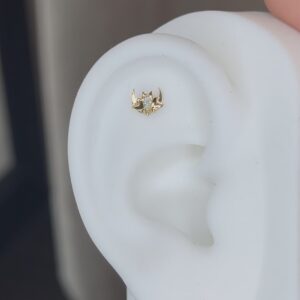 Sailor Moon | Oro 14kt Piercing - www.unusualpiercingshop.com