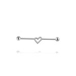 Heart - Industrial Piercing Titanio - UnusualPiercingShop.com